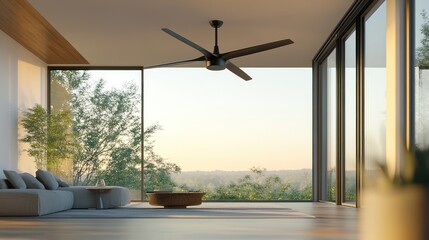 Modern Living Room with a View