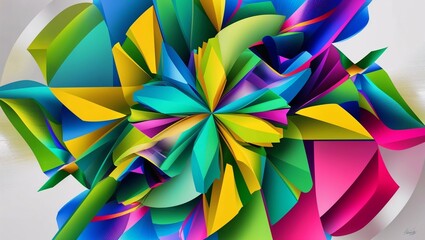 Abstract Geometric Colorful Design