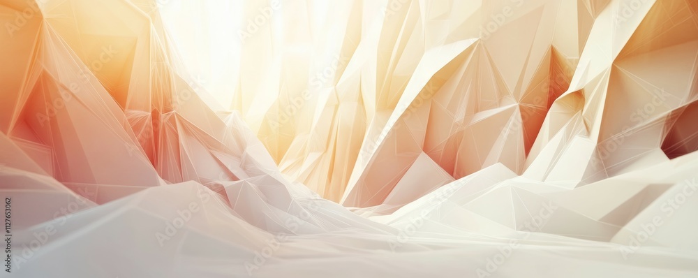 Poster this is an abstract design with low polygons. geometric background. wireframe light structure. this 