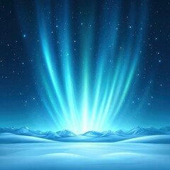 Naklejka premium Experience the mesmerizing dance of the aurora borealis against a arctic night backdrop, showcasing natures beauty.