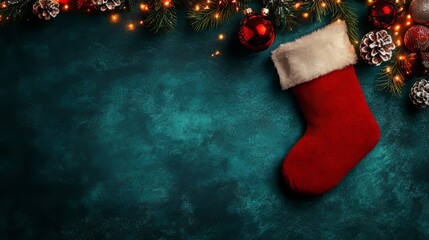 christmas stocking with gifts