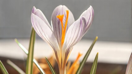 Close-up of a Crocus Flower