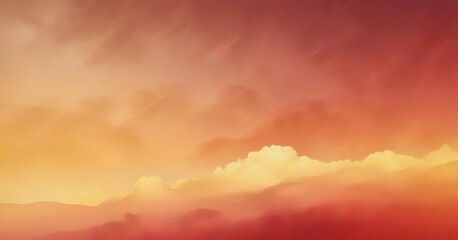 Fototapeta premium Soft and dreamy red and yellow gradient with subtle grain effect, whimsical, soft