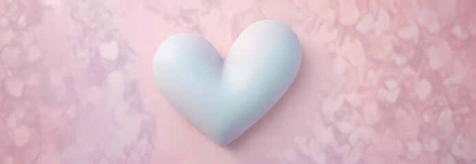 Obraz premium Soft pastel hues creating a serene heart pattern, calming, peaceful