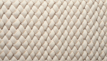 Braided cotton mat texture with soft and intricate patterns for cozy design backgrounds