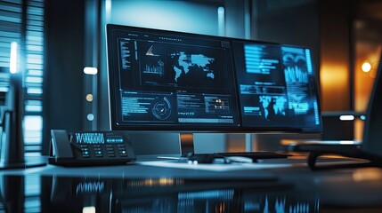 High-tech digital planning tools displayed on a sleek modern desk