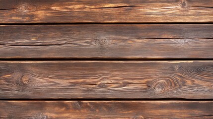 Naklejka premium Dark Brown Rustic Wooden Planks Background Texture