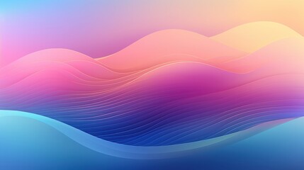 Abstract Colorful Layered Wavy Design