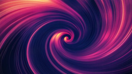 Abstract Swirling Lines In Pink Purple And Yellow Hues