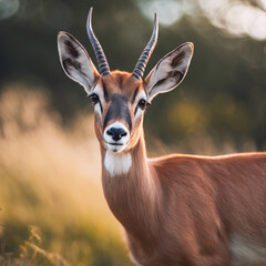 Naklejka premium Antelope Closeup Character