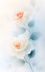 Retro style floral texture art background
