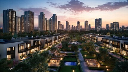 Obraz premium Real estate investment can contribute to community development