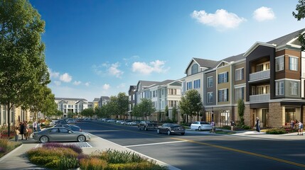 Fototapeta premium Real estate investment can contribute to community development