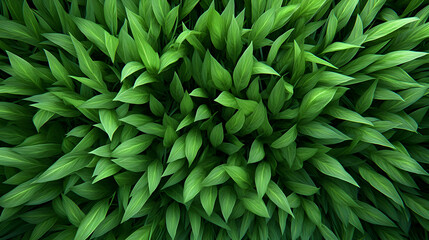 Obraz premium Lush Green Leaves: Nature's Vibrant Texture, Close-Up View of Foliage, Detailed Plant Life, Detailed Green Plant Texture, Natural Background Image.