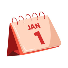 Illustration of Calendar for New Year