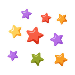 Sparkling Star Illustration in New Year