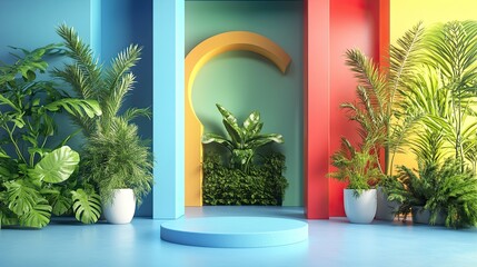 savings turning into greenery flat design front view nature theme 3D render Triadic Color Scheme