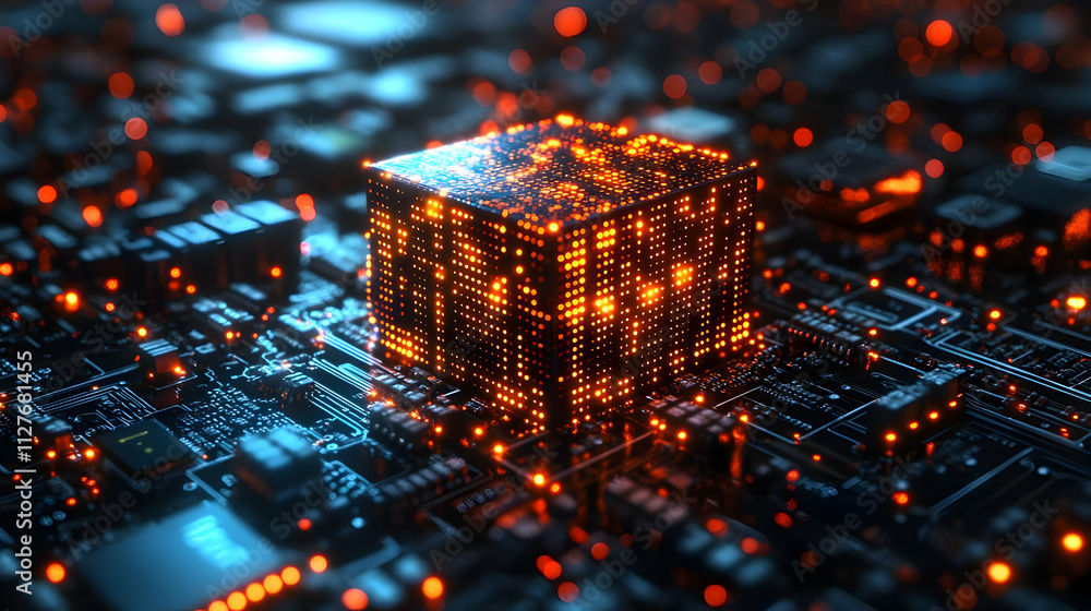 Poster data cube illuminates circuit board's future: exploring digital innovation's potential