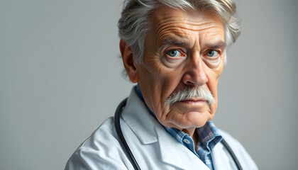 Doctor warns against harmful old habits isolated with white highlights, png