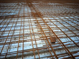 photo of wiremesh spread over the bondek