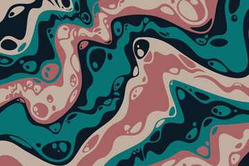 Abstract psychedelic groovy background. Vector illustration.