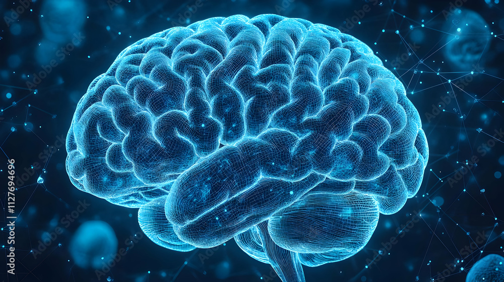 Poster human brain: structure, function & neural networks