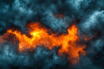 Abstract Fire and Smoke