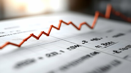 Analyzing Economic Trends: Growth Chart Shows Fluctuations and Future Projections