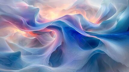 Obraz premium artwork features abstract depiction magnetic storm swirling geometric patterns and dynamic lines electric blues and vivid purples symbolizing charged particles and energy.