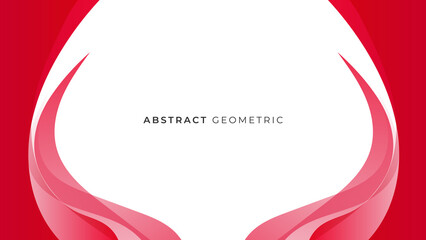 modern  and minimalist red background with abstract geometric on white background