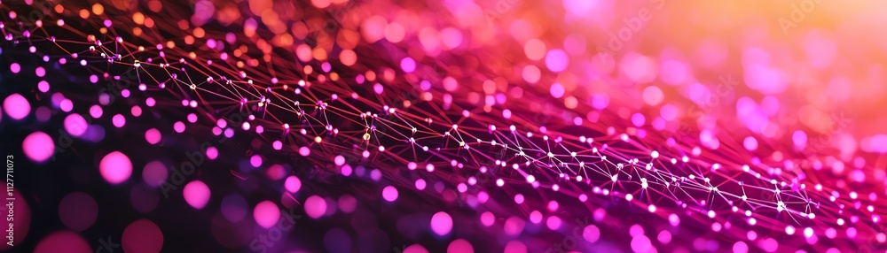 Aufkleber vibrant abstract background with colorful dots and light effects, creating a modern feel.