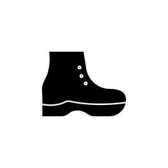 Brisk boot icon Vector flat thin line illustration