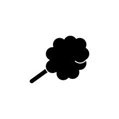 Cotton candy icon Vector flat thin line illustration