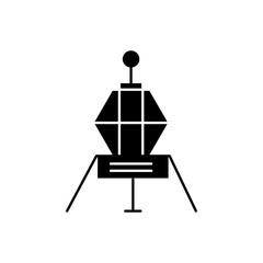 Lander icon Vector flat thin line illustration © Petsscouts