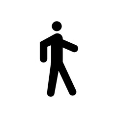Walker icon Vector flat thin line illustration