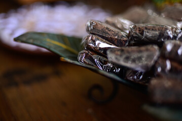 close up of a brownie, brownies, candy table
