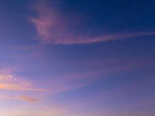 Real estate twilight sky