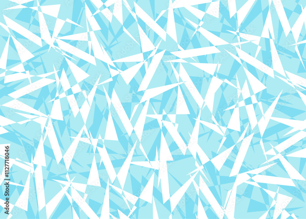 Poster abstract background with seamless overlapping triangle pattern. winter themed background