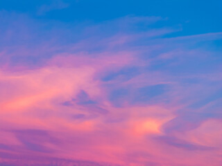Real estate twilight sky