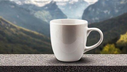 A white coffee mug isolated on a transparent background, perfect for showcasing your branding or design ideas. Ideal for product photography, advertising, and creative projects.