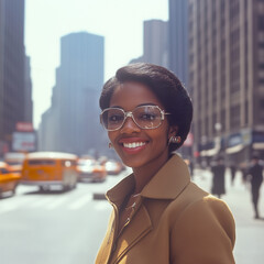 African American Business Woman Smiling