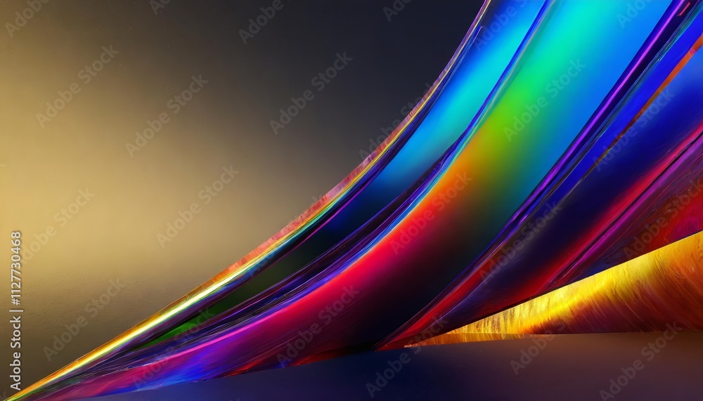 Poster futuristic background design: an abstract render showcasing modern artistic techniques and vibrant c