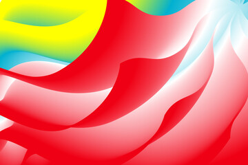Woven Fabric Fantacy Colorful Fluid Abstract Art-2