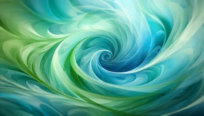 Abstract Blue Green Swirl Background - A Captivating Blend of Cool Tones and Fluid Shapes Perfect for Modern Design Projects, Digital Art, and Creative Presentations