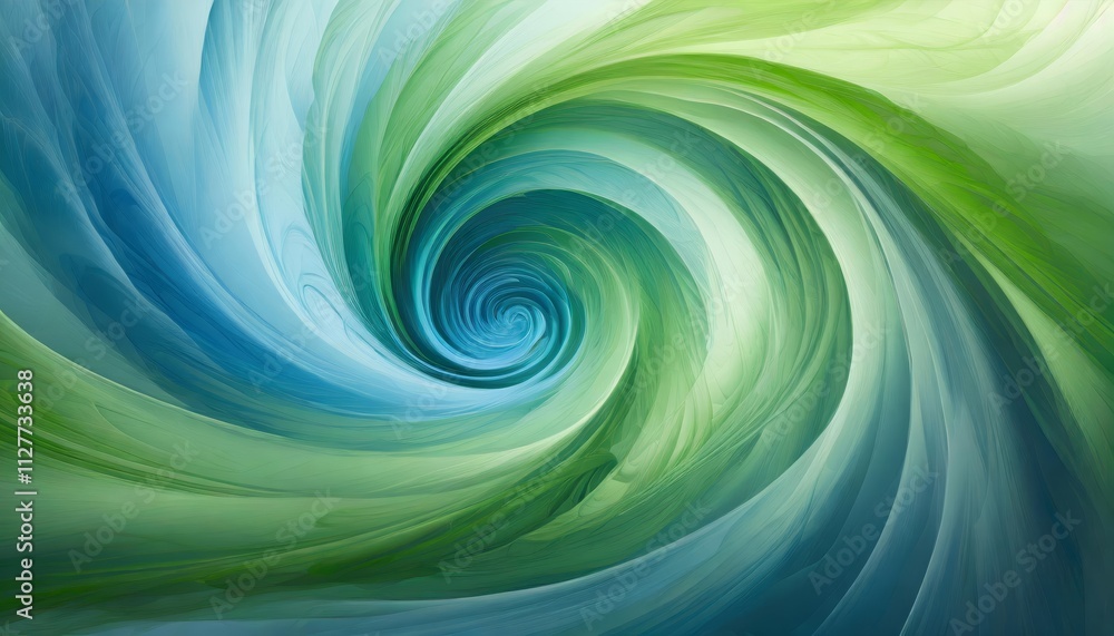 Poster abstract blue green swirl background: a captivating blend of tranquil shades and dynamic patterns fo