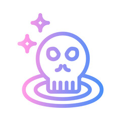 creepy Line Gradient Icon