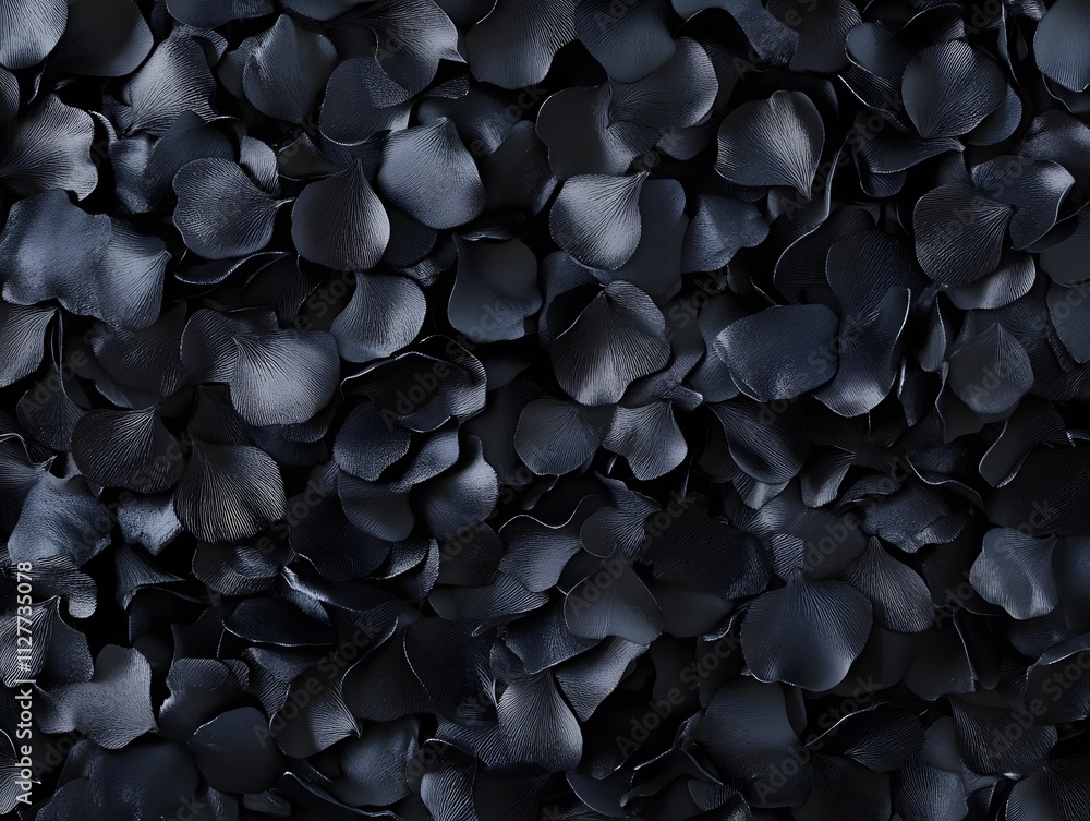 Poster a close-up of dark petals, creating a textured and elegant background.