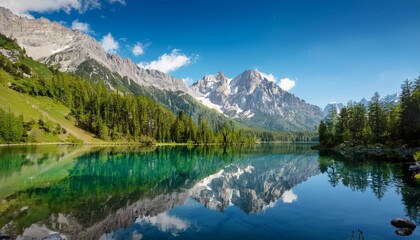 Crystal-Clear Alpine Lakes: Pristine Mountain Reflections
