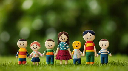 Patchwork family concept