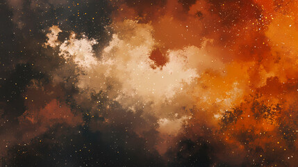 Obraz premium Abstract cosmic nebula with sparkling stardust and nebulous clouds. Nebulous. Illustration